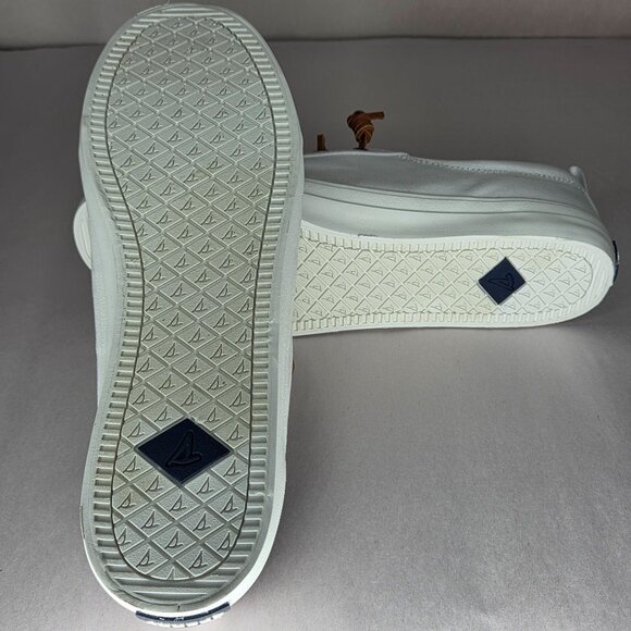 Sperry Women's Crest Vibe White Canvas Sneakers - Picture 6 of 7